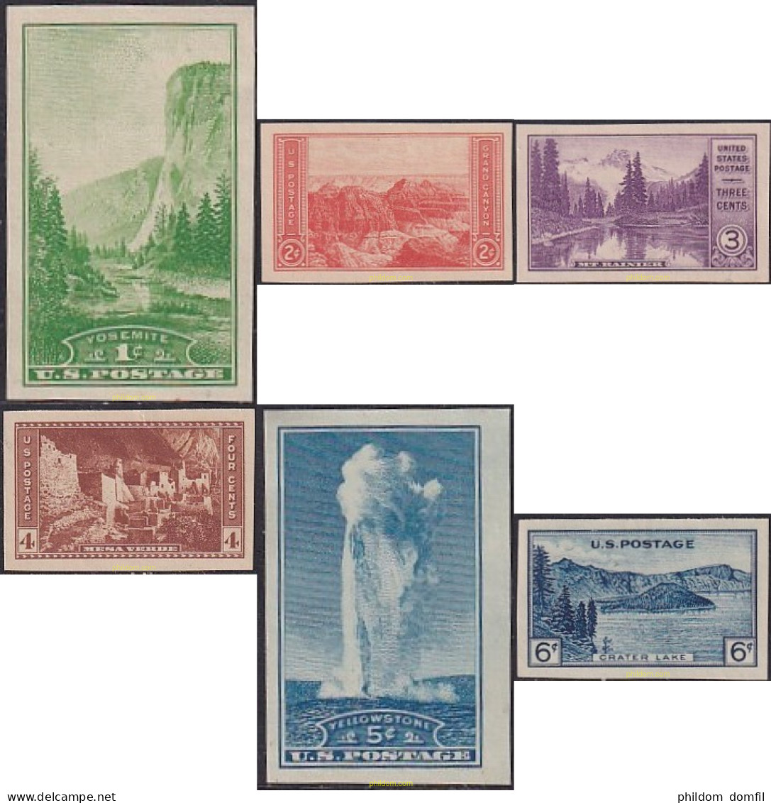 723925 HINGED ESTADOS UNIDOS 1934 PARQUES NACIONALES - Unused Stamps