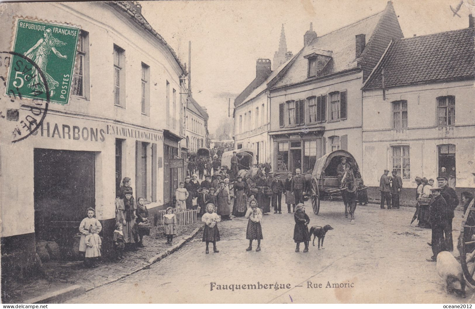 [62] Pas De Calais. Fauquembergues. La Rue Amoric - Fauquembergues