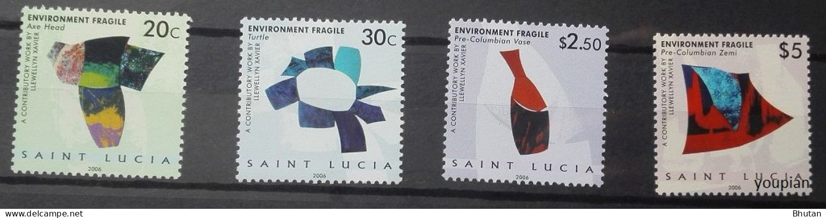 St. Lucia 2006, Works Of Art By Llewellyn Xavier, MNH Stamps Set - St.Lucia (1979-...)