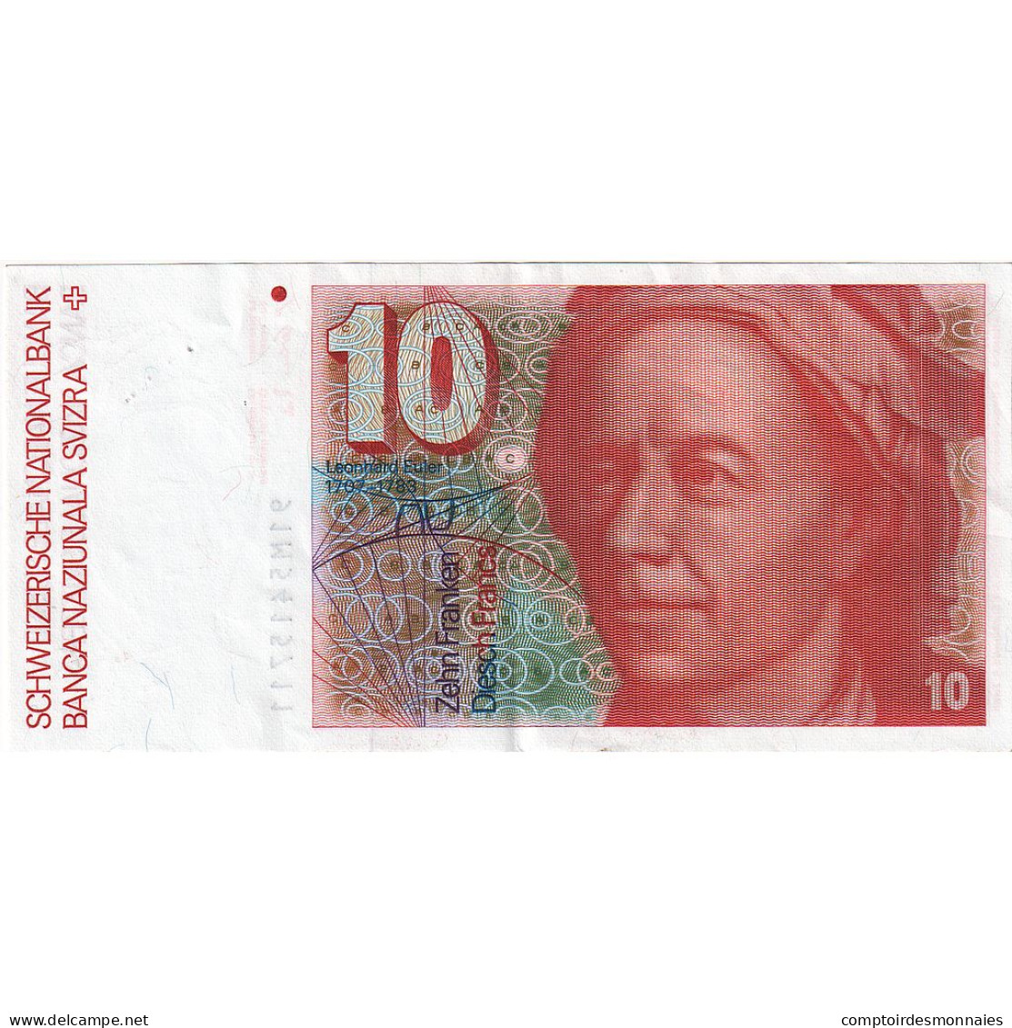 Suisse, 10 Franken, 1987, KM:53g, SUP - Suisse