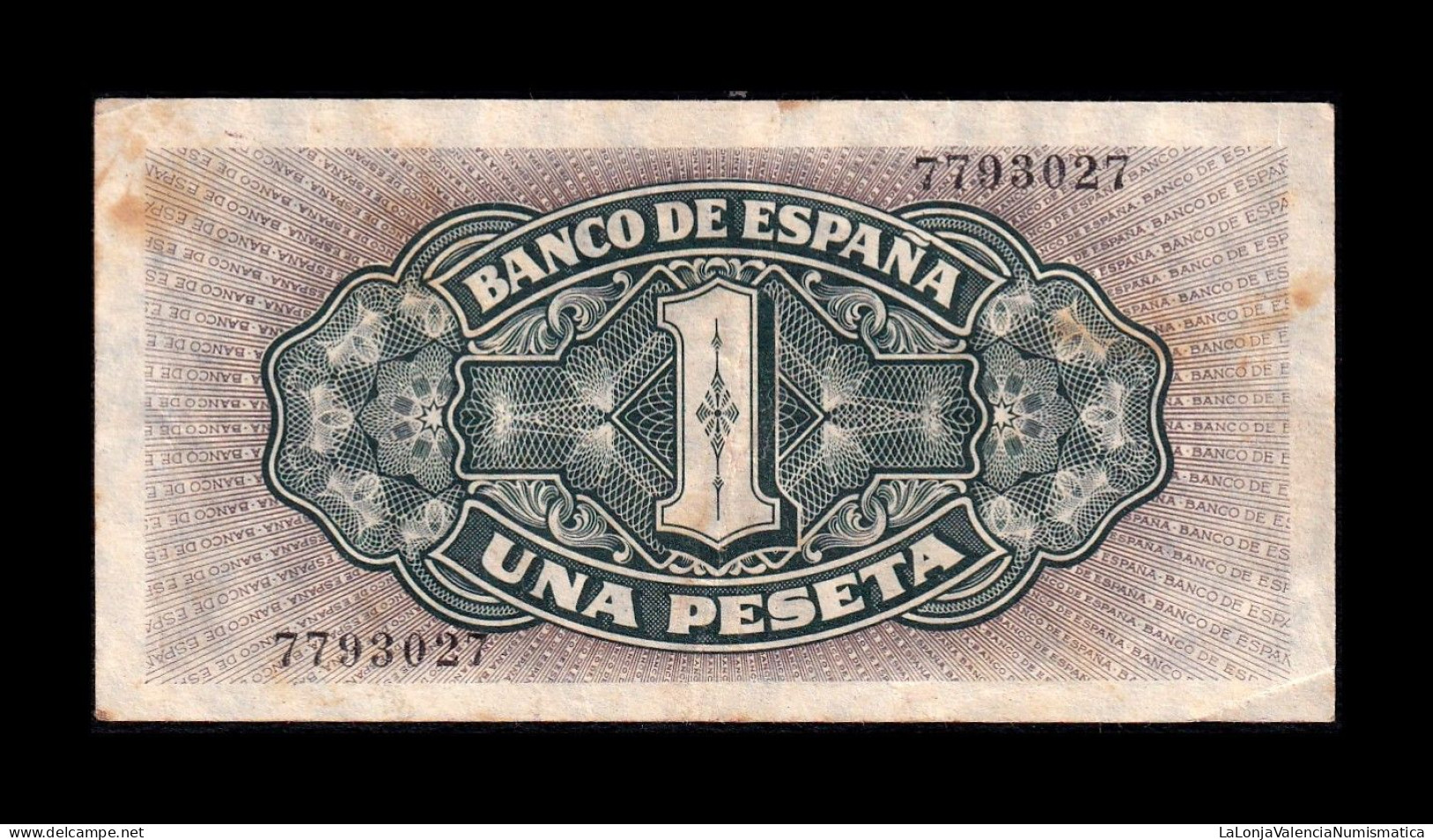 España Spain 1 Peseta Carabela 1940 Pick 122 Sin Serie Mbc/Ebc Vf/Xf - 1-2 Peseten