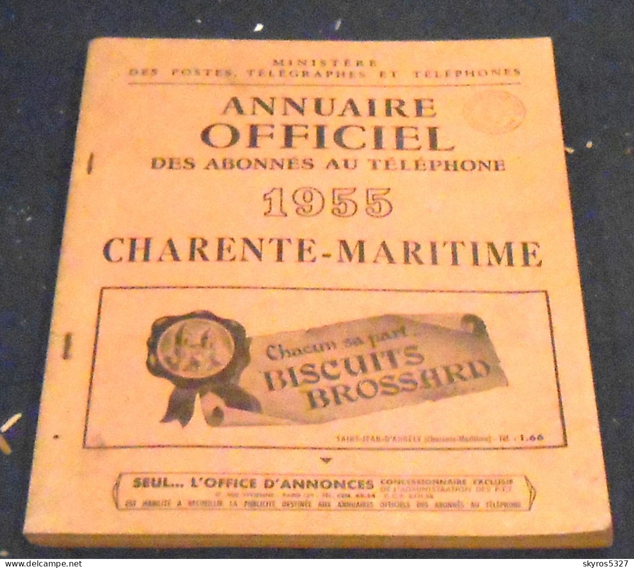 Annuaire Officiel Des Abonnés Au Téléphone Charente-Maritime 1955 - Poitou-Charentes