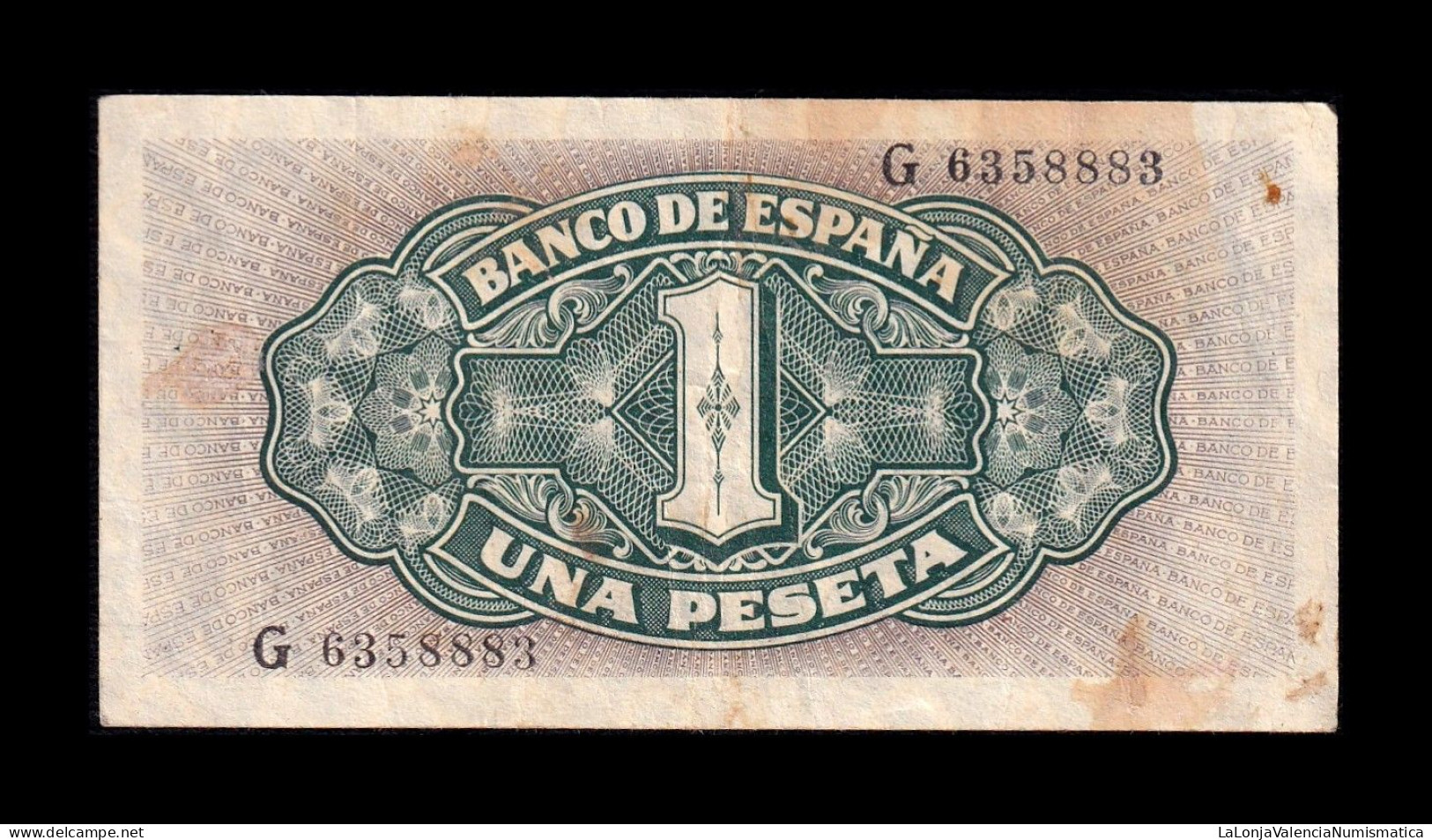 España Spain 1 Peseta Carabela 1940 Pick 122 Serie G Mbc/Ebc Vf/Xf - 1-2 Pesetas