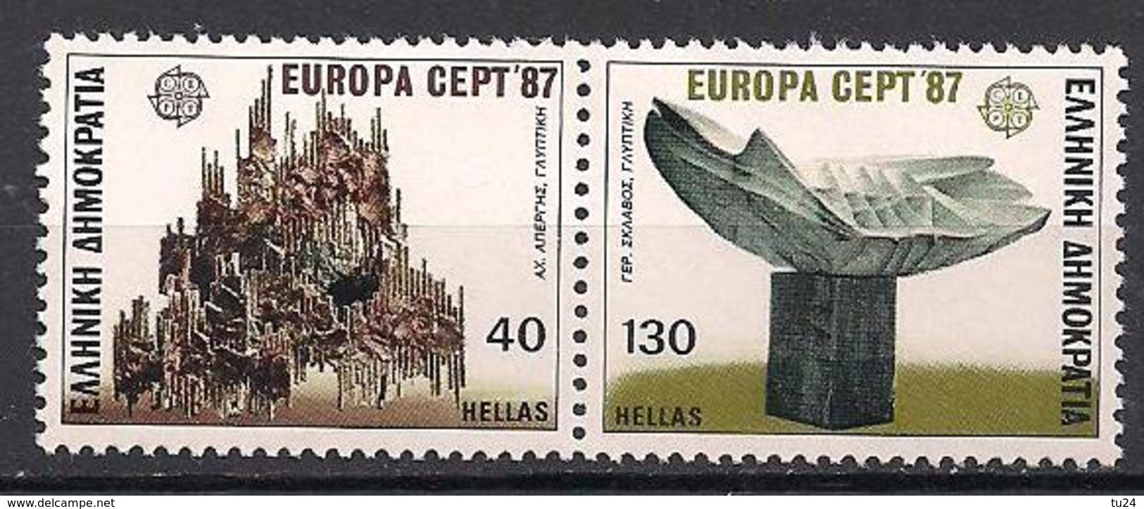 Griechenland / Greece (1987)  Mi.Nr.  1651 + 1652  Postfrisch / ** / Mnh  (4pu35)  EUROPA - 1987