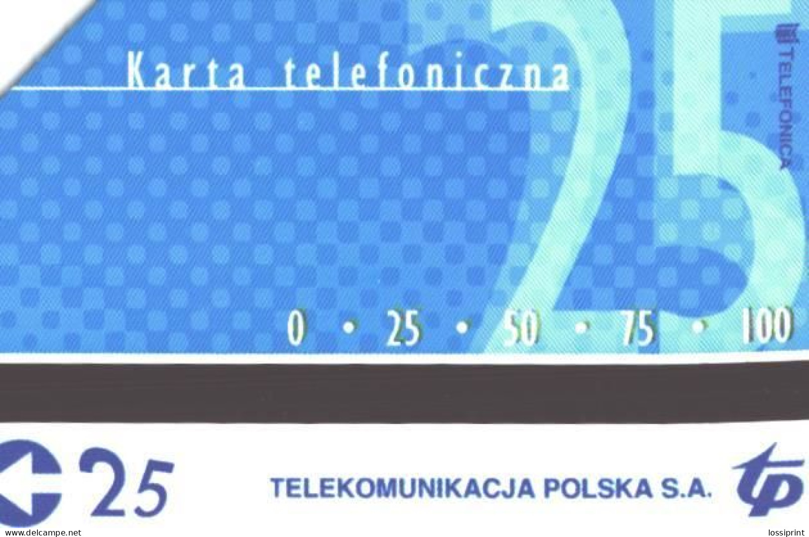 Poland:Used Phonecard, Telekomunikacja Polska S.A., 25 Units, Kolobrzeg Lighthouse - Vuurtorens