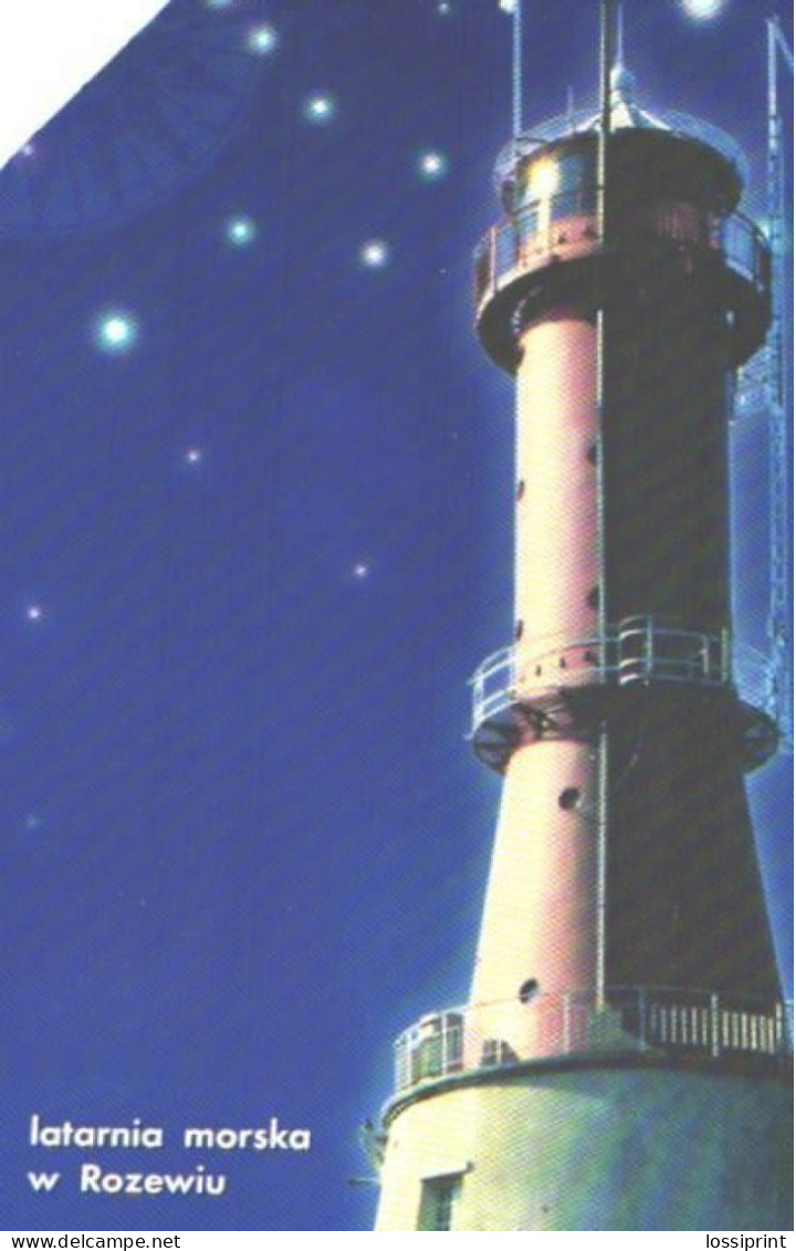 Poland:Used Phonecard, Telekomunikacja Polska S.A., 25 Units, Rozewiu Lighthouse - Leuchttürme