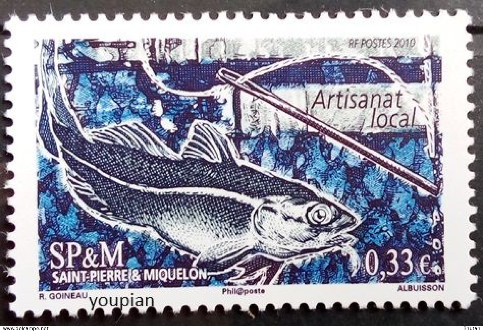 St. Pierre And Miquelon 2010, Traditional Craft - Fish, MNH Single Stamp - Ungebraucht