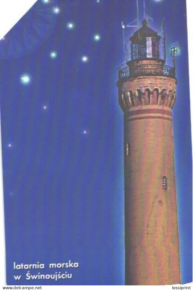 Poland:Used Phonecard, Telekomunikacja Polska S.A., 25 Units, Swinoujousie Lighthouse - Vuurtorens