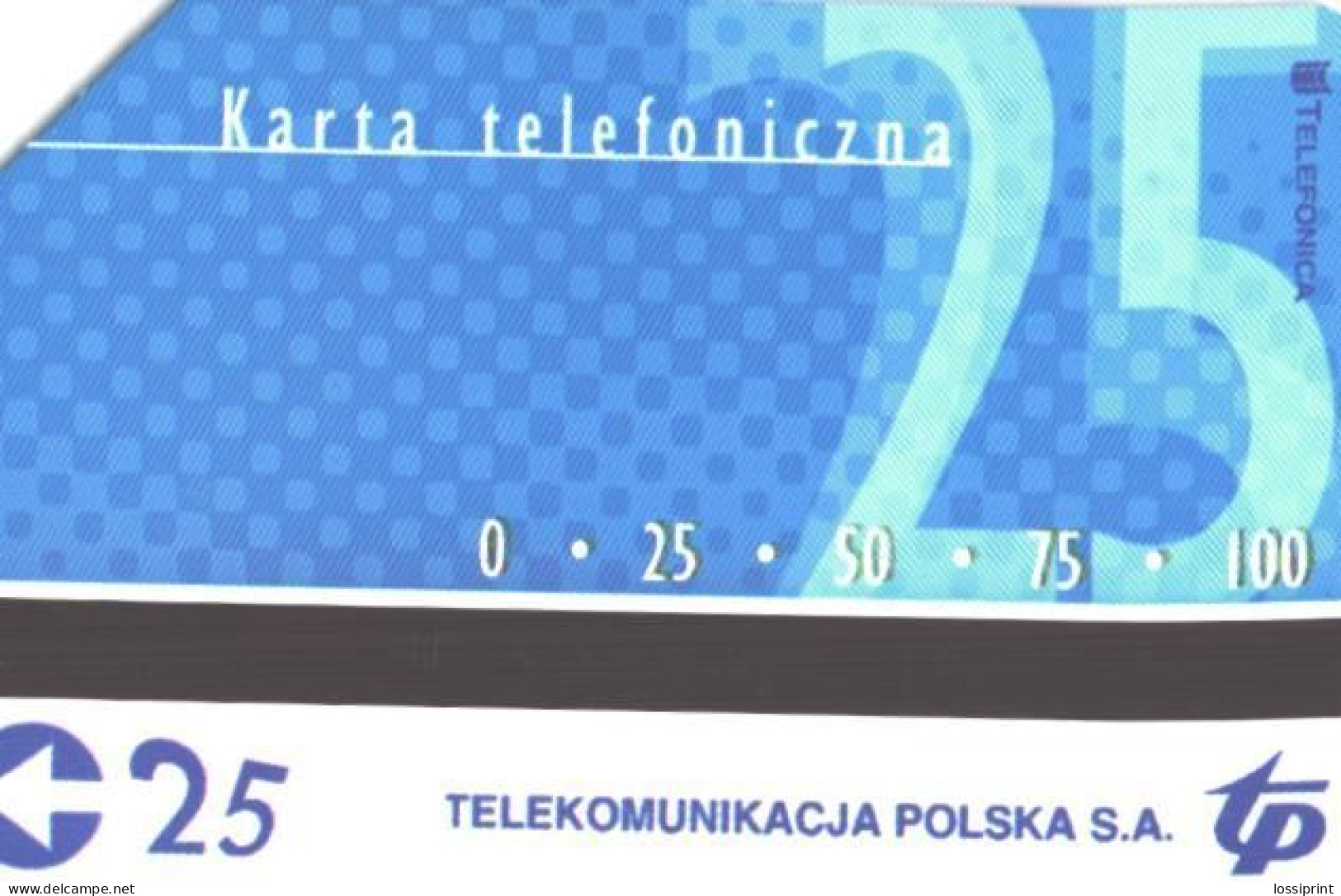 Poland:Used Phonecard, Telekomunikacja Polska S.A., 25 Units, Stilo Lighthouse - Phares