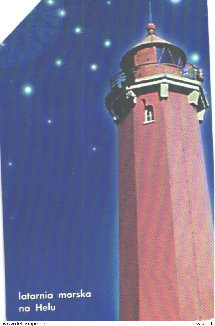 Poland:Used Phonecard, Telekomunikacja Polska S.A., 25 Units, Hel Lighthouse - Fari