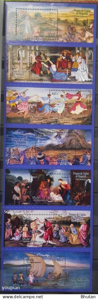 St. Pierre And Miquelon 2013, Church Frescos, MNH S/S - Unused Stamps
