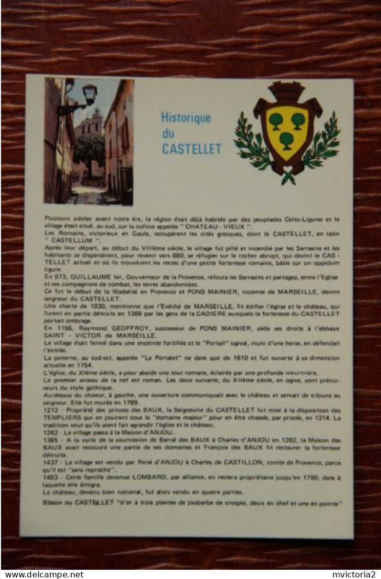 83 - Historique Du CASTELLET - Le Castellet