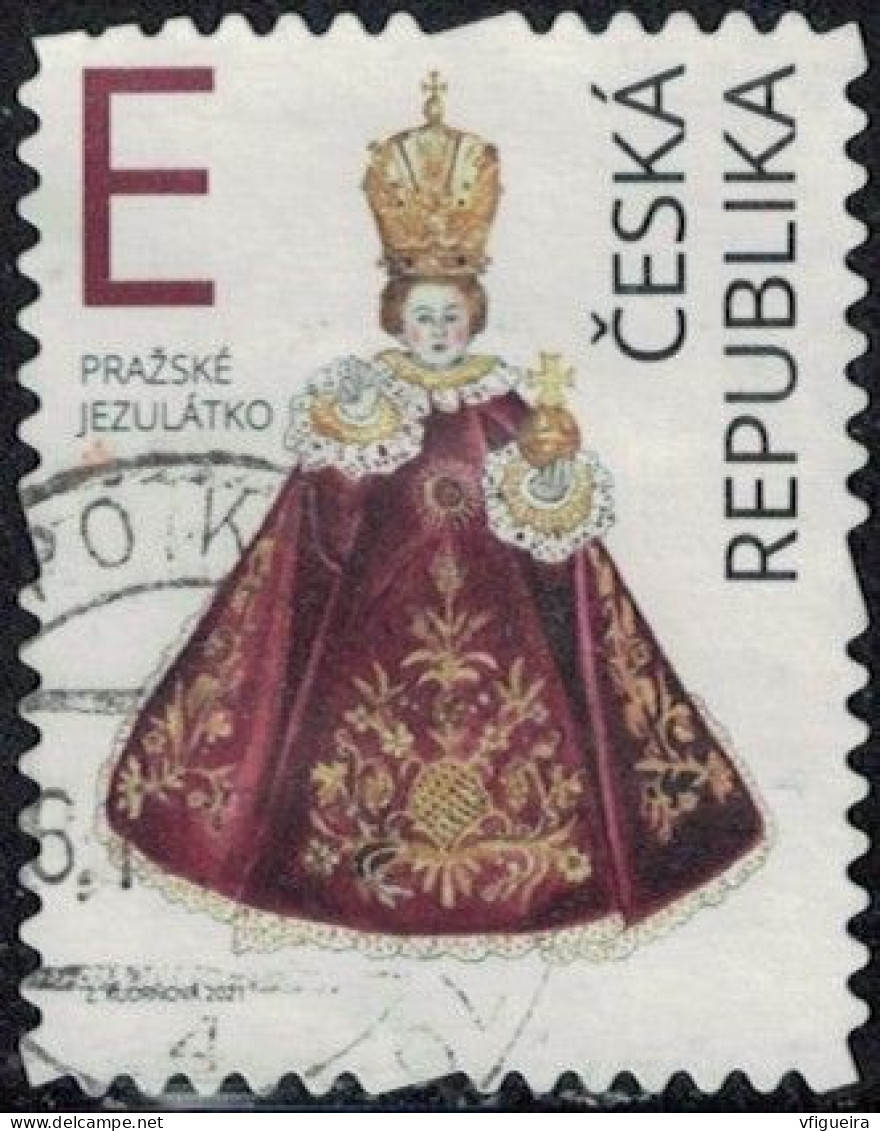 République Tchèque 2021 Oblitéré Used Enfant Jésus De Prague Y&T CZ 1002 SU - Used Stamps