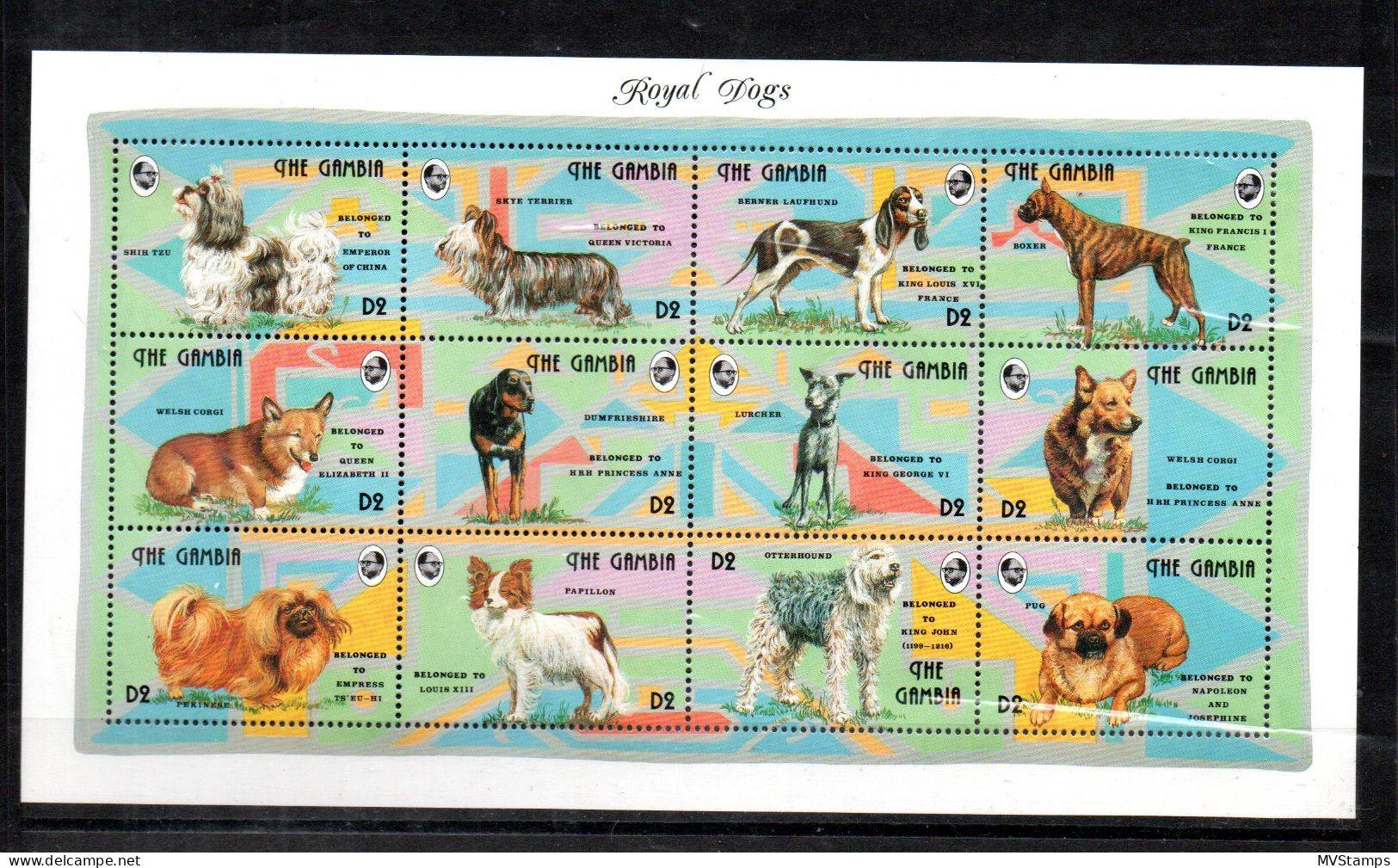 Gambia 1993 Satz 1667/78 Hunde/Rassehunde/Dogs Postfrisch - Gambie (1965-...)