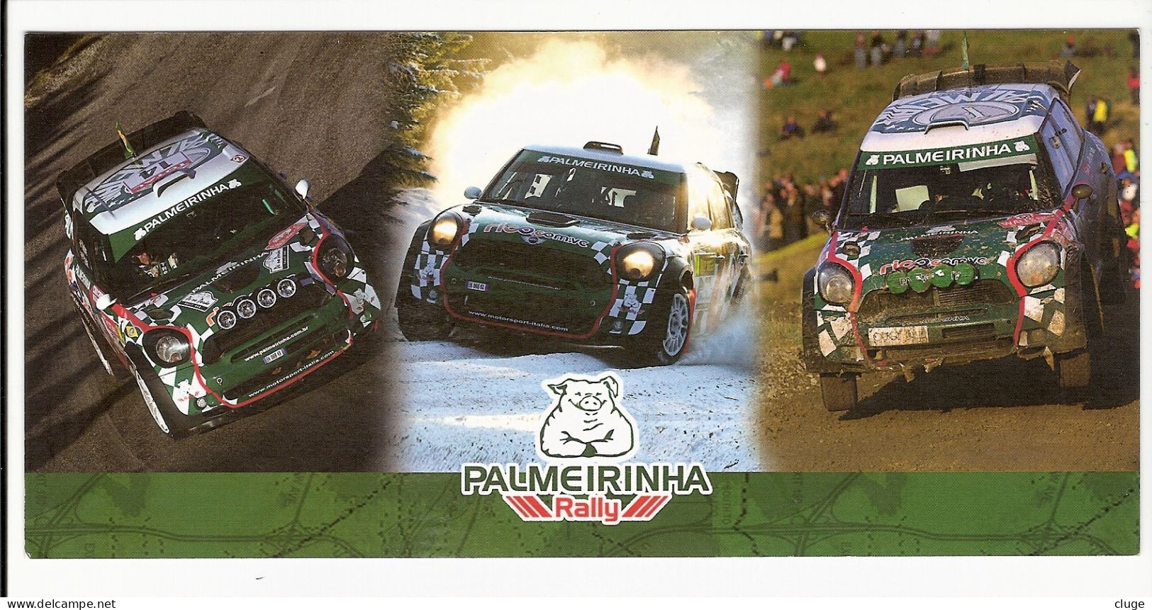 MINI  COOPER WRC - Paulo Nobre ( Brésil ) / Edu Paula ( Brésil ) - TEAM Palmeirinha ( Vue Recto Verso ) - Rally Racing