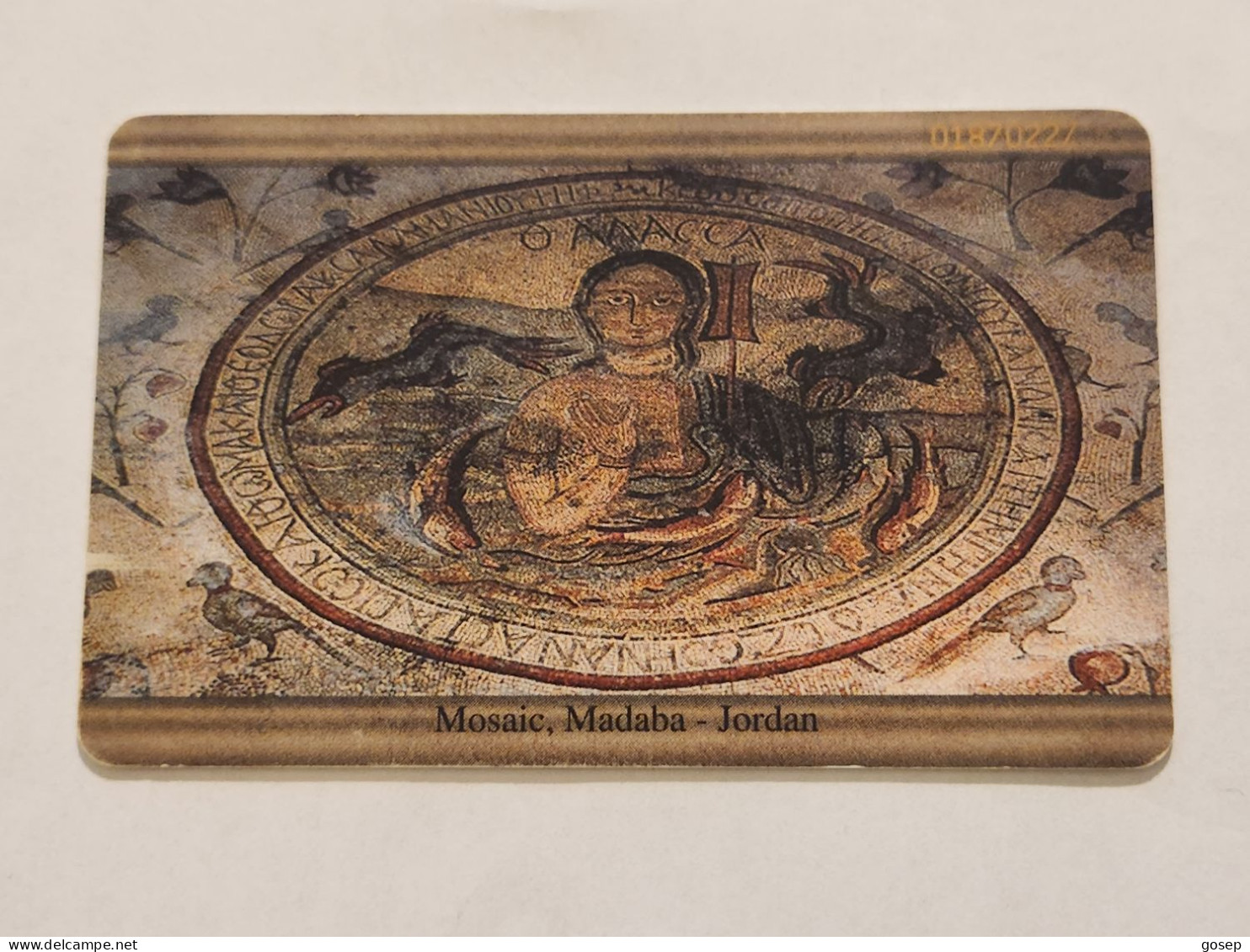 JORDAN-(JO-JPP-0023)-Mosaic Of Madaba 4-(60)-(JD2)-(01870227)-(silver Chip)-used Card - Jordania