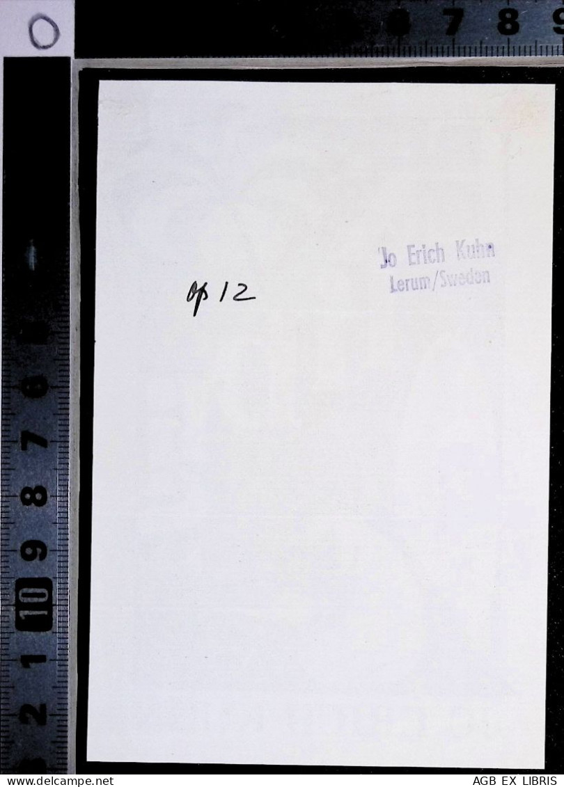 EX LIBRIS  JO ERICH KUHN Per IPSE L27bis-F01 - Ex-libris