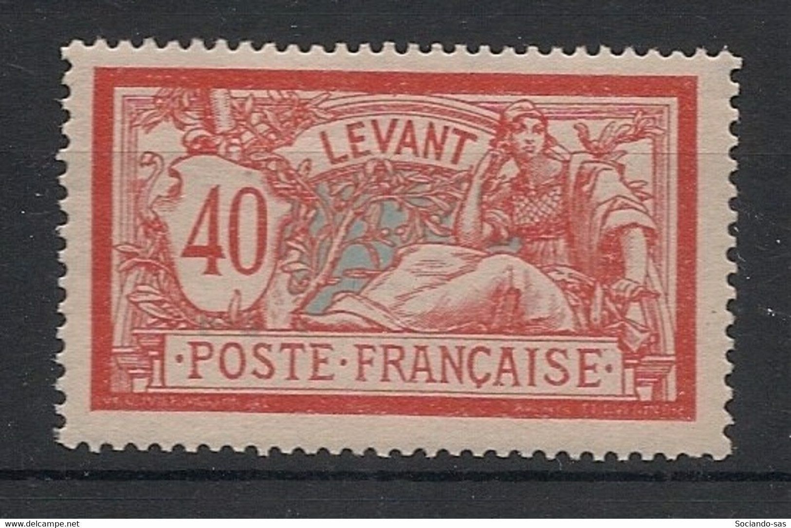 LEVANT - 1902-20 - N°YT. 19 - Type Merson 40c Rouge - Neuf Luxe ** / MNH / Postfrisch - Nuovi