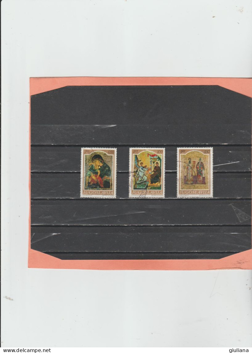 Jugoslava 1968 - (UN) 1171-76 Used "Riproduzione Di Antiche Icone. Oro E Policromi" - 3 Valori Della Serie - Used Stamps