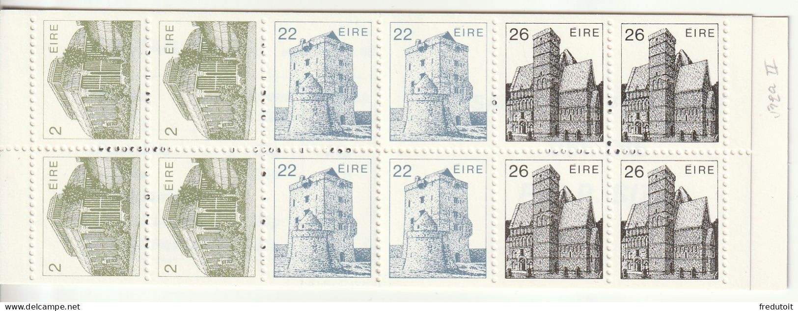 IRLANDE - CARNET - N°C512a(II) ** (1983) Architecture Irlandais - Markenheftchen