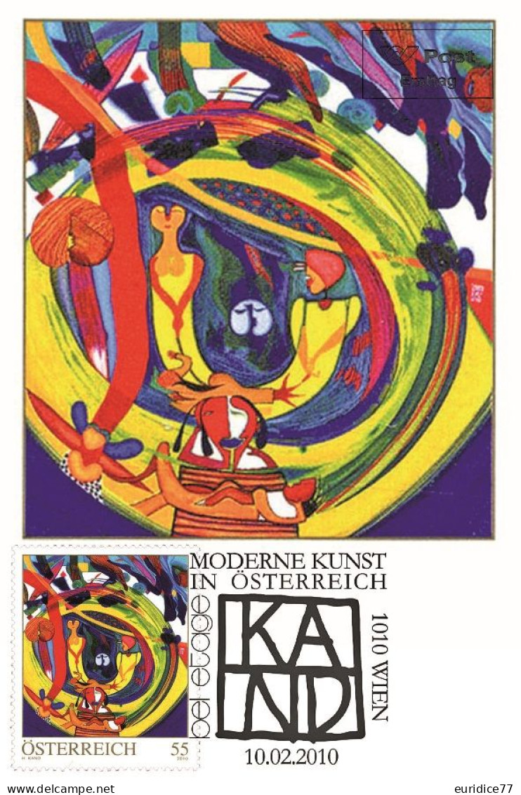 Austria 2010 - Moderne Kunst In Österreich - Helmut Kand Carte Maximum - Maximumkaarten