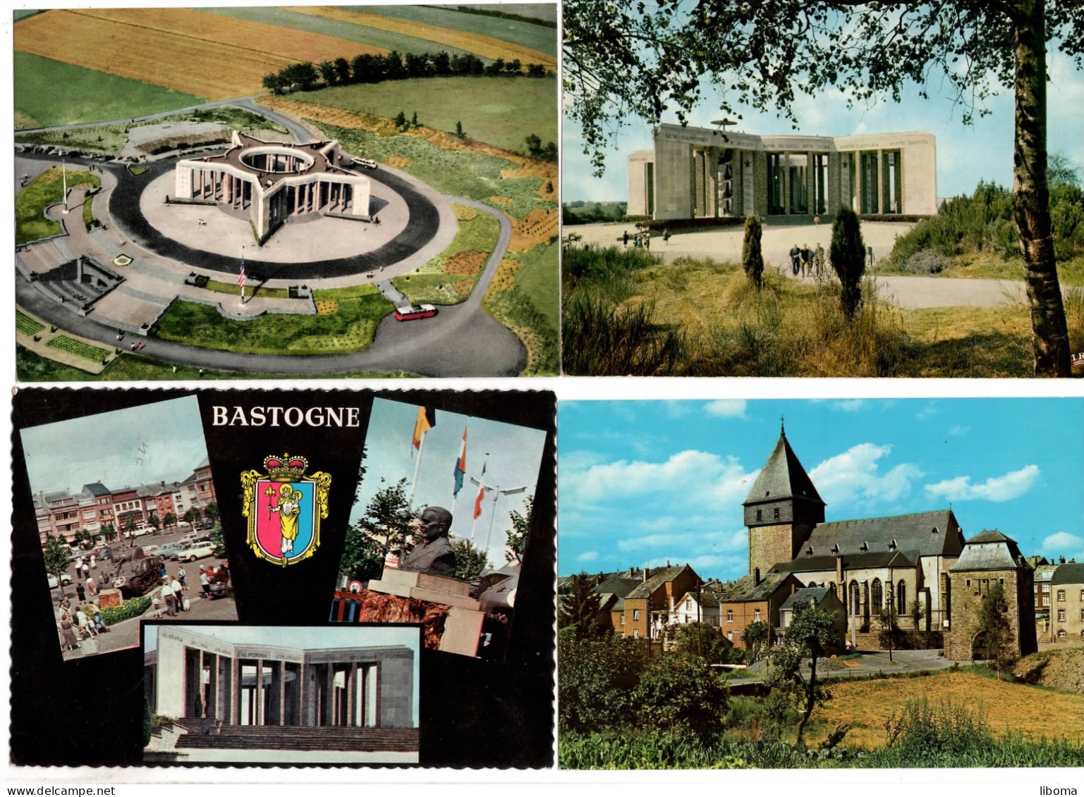 Lot de 60 cartes postales Bastogne