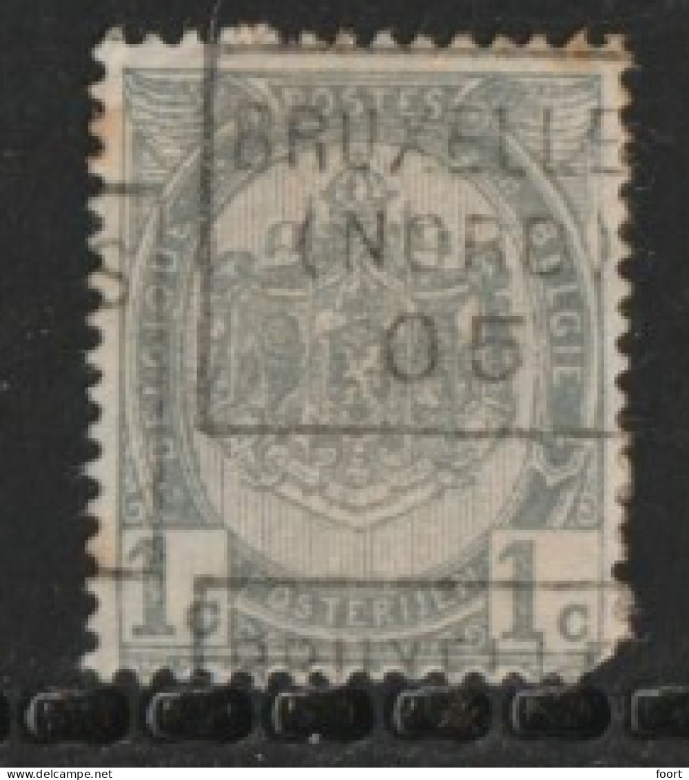 Brussel Nord 1905  Nr. 659Czz Hoekje Rechtsonder - Rolstempels 1900-09