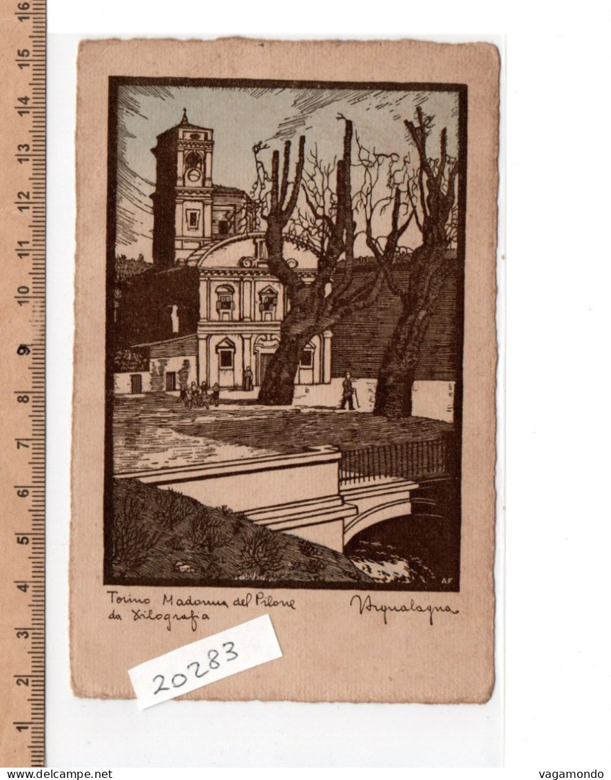 20283   TORINO MADONNA DEL PILONE 1934 - Kirchen