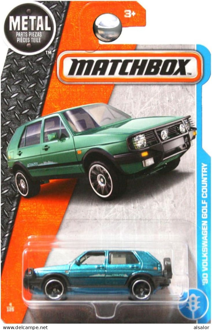 90 VOLKSWAGEN GOLF COUNTRY MATCHBOX - Matchbox (Mattel)