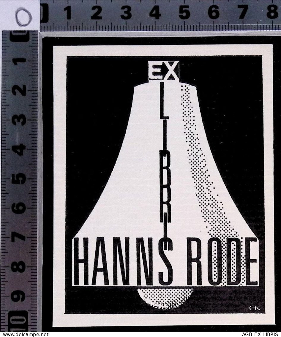 EX LIBRIS  JO ERICH KUHN Per HANNS RODE L27bis-F01 - Exlibris