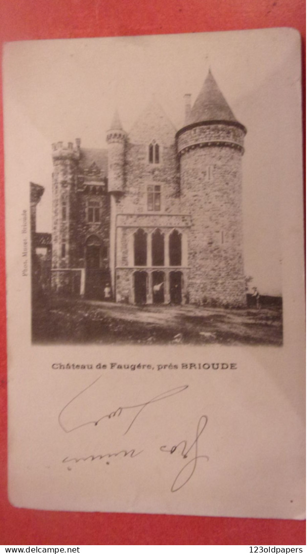 Chateau De Faugere PRES BRIOUDE 1904 - Brioude