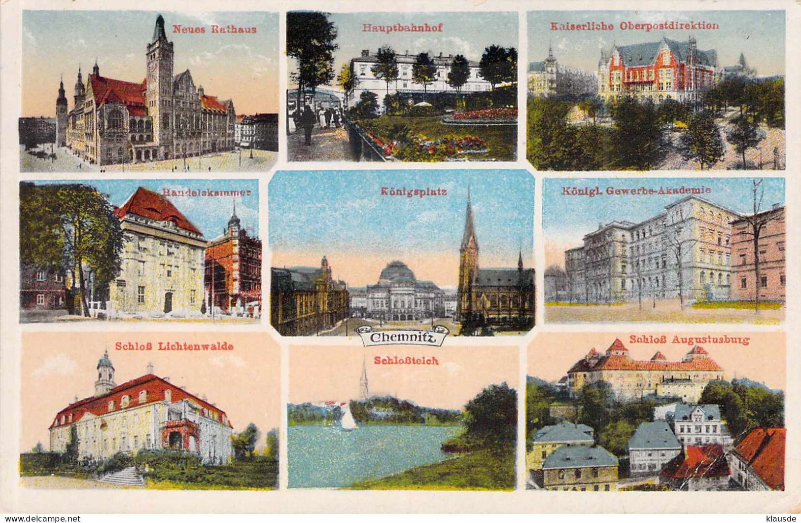 Chemnitz - Mehrbild Gel.1919 - Chemnitz (Karl-Marx-Stadt 1953-1990)