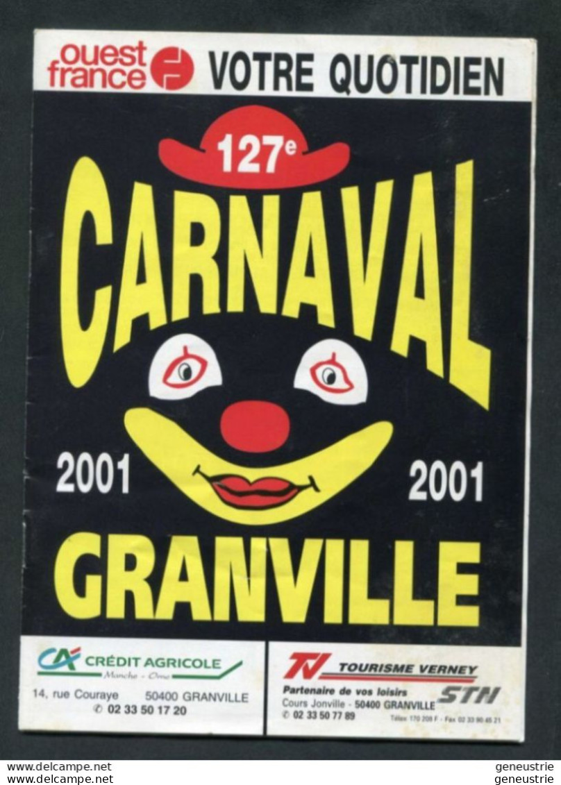 Livret Programme Du 127e Carnaval De Granville 2001 - 22 Pages - Manche - Normandie - Normandie