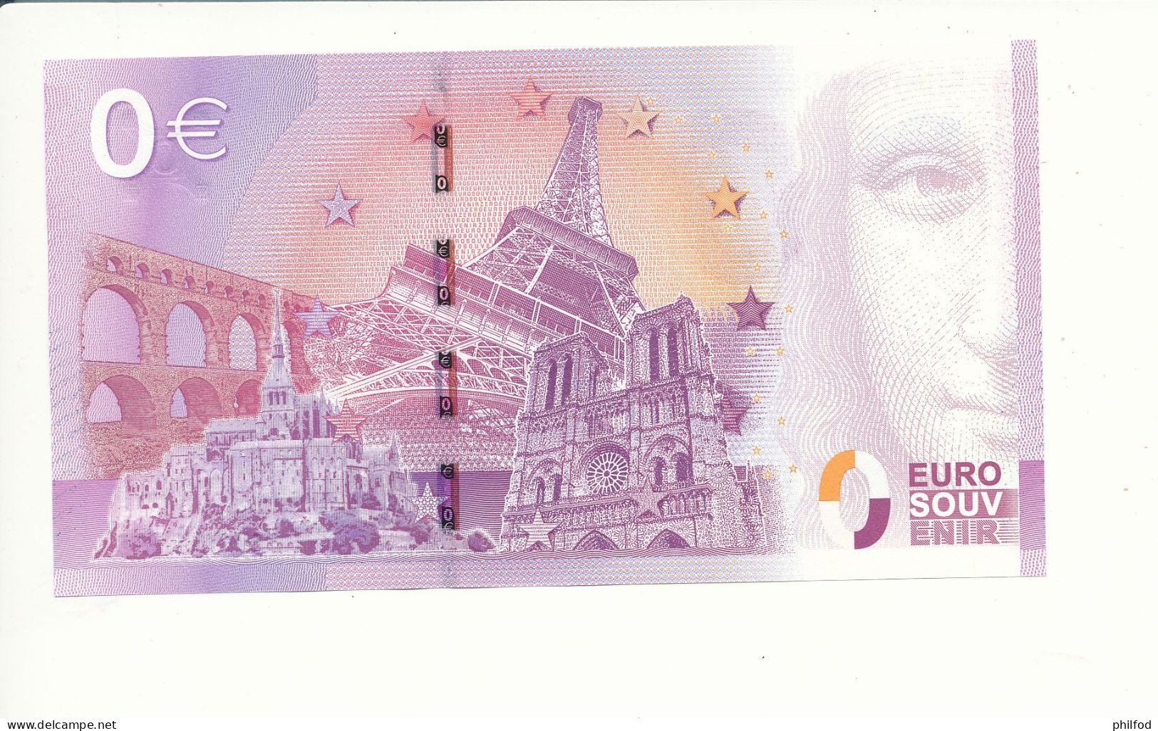 Billet Touristique  0 Euro - CHÂTEAU DES BAUX-DE-PROVENCE - UEBD - 2015-1 - N° 1780 - Billet épuisé - Other & Unclassified