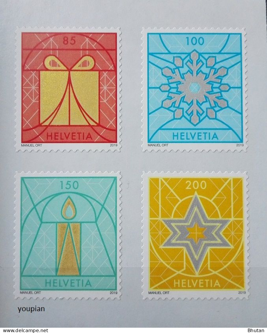 Switzerland 2019, Christmas, MNH Stamps Set - Neufs