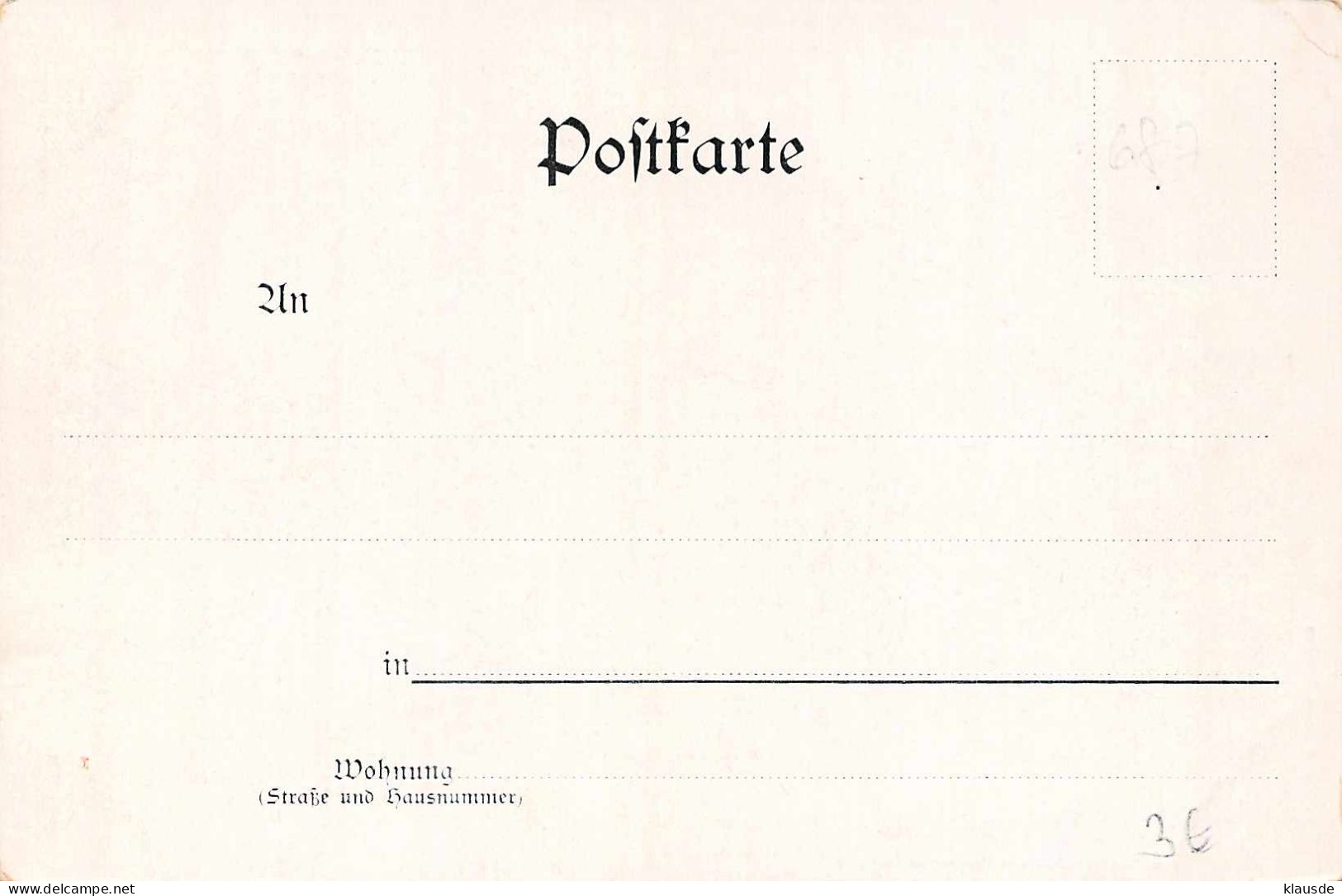 Chemnitz - Hauptmarkt Künstlerkarte A.Noether - Chemnitz (Karl-Marx-Stadt 1953-1990)