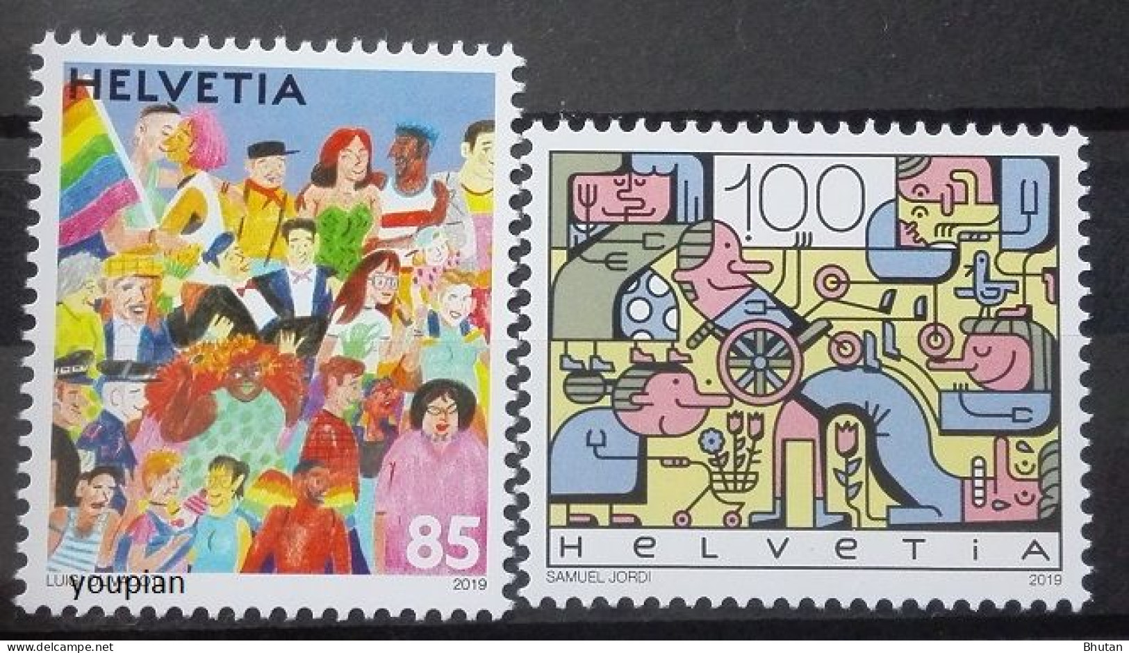 Switzerland 2019, Joint Issue With Liechtenstein, MNH Stamps Set - Ongebruikt