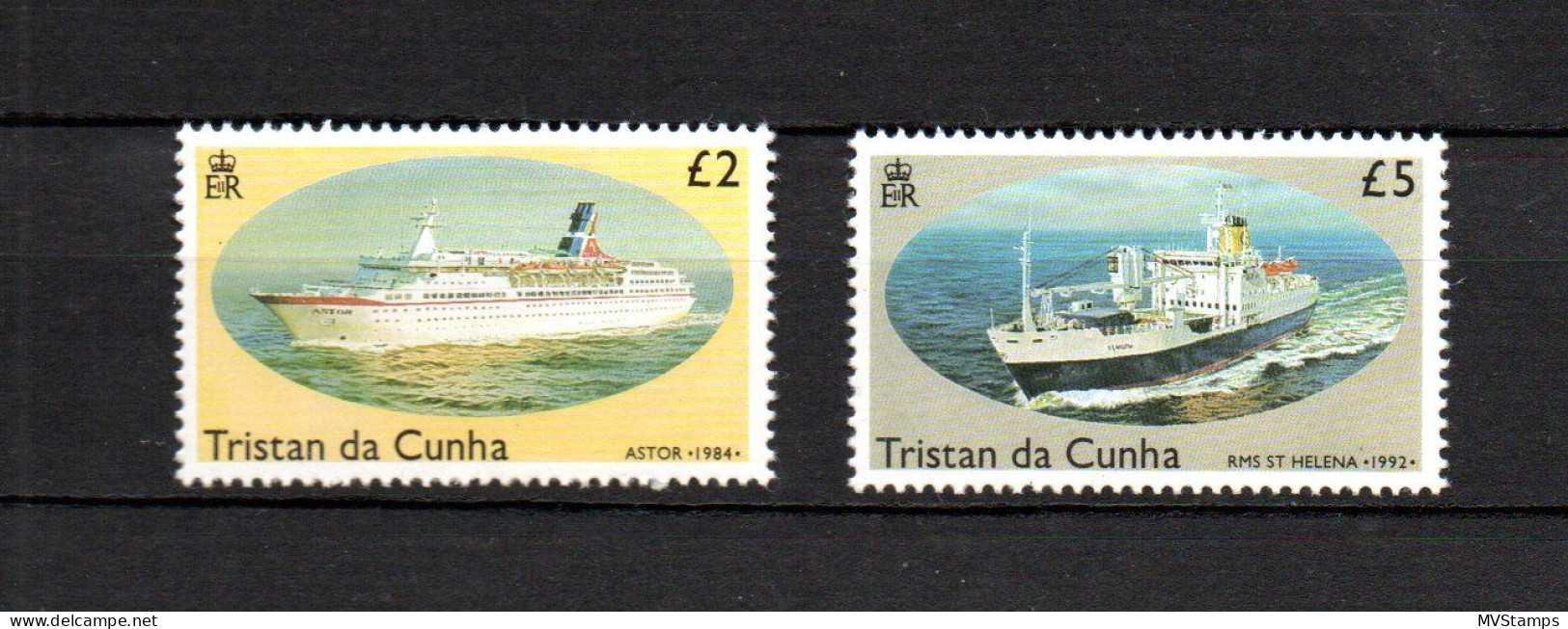 Tristan Da Cunha 1991 Satz 504/07 Schiffe Postfrisch - Tristan Da Cunha