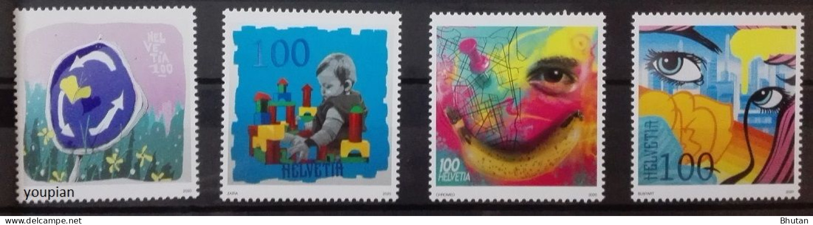 Switzerland 2020, Street Art, MNH Stamps Set - Ongebruikt