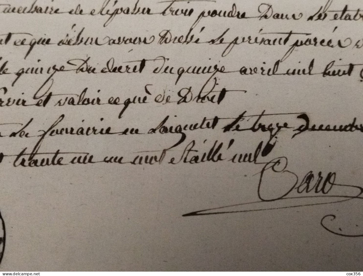 VIEUX PAPIERS Cachets Mairie LAIGNELET BRETAGNE 1831. Signer BARO . ( LA FORAIRIE ) - Cachets Généralité