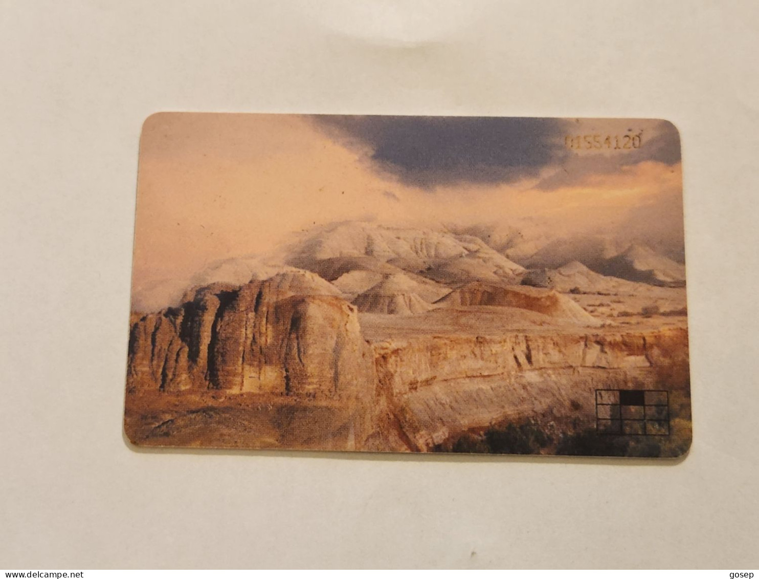 JORDAN-(JO-JPP-0036)-card 2-Wadi Rum(Puzzle 2/9)-(70)-(JD5)-(0154120)-(silver Chip)-used Card - Jordan