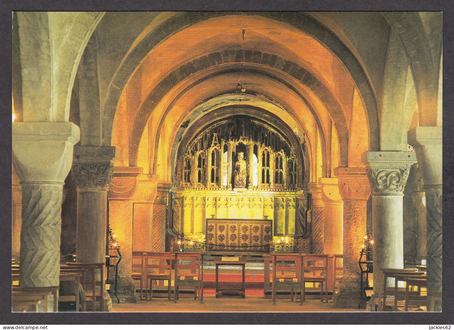 110823/ CANTERBURY, Cathedral, View Of The Western Crypt And Chapel Of *Our Lady Undercroft* - Canterbury