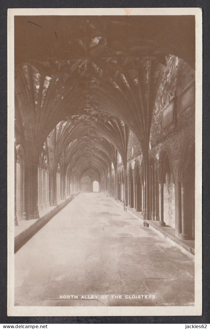 110821/ CANTERBURY, Cathedral, North Alley Of The Cloisters, R. Tuck & Sons, *Real Photograph* Postcard, Series 5 - Canterbury