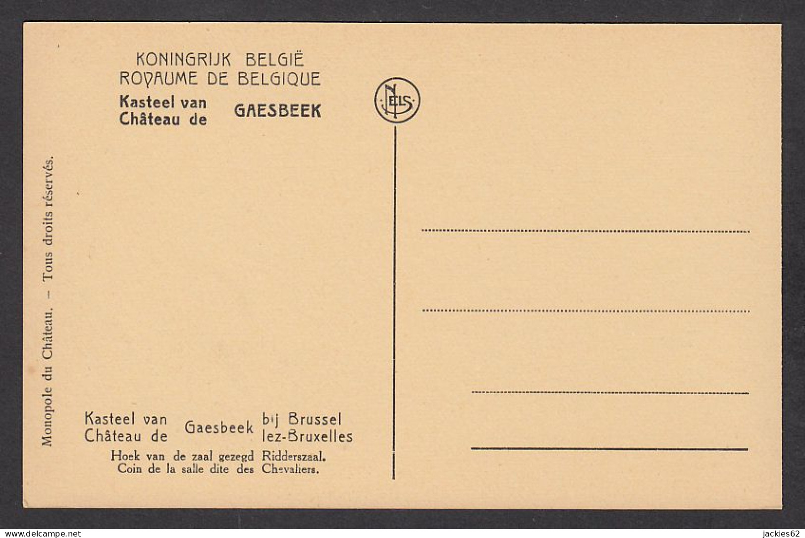 090156/ GAASBEEK, Kasteel, Hoek Van De Zaal Gezegd Ridderzaal - Lennik