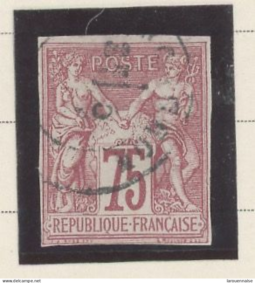 GUADELOUPE -COLONIES GÉNÉRALES-N°28.TYPE SAGE -75cROSE -Obl- CàD (PA)Q ANGL /*(POINTE A PITRE ) - Used Stamps