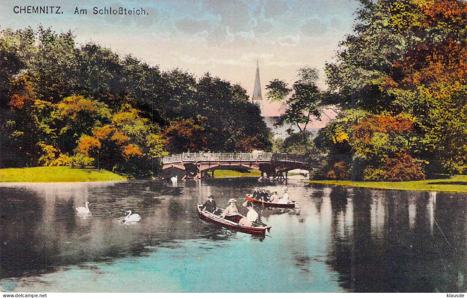 Chemnitz - Am Schlossteich Gel.1910 - Chemnitz (Karl-Marx-Stadt 1953-1990)