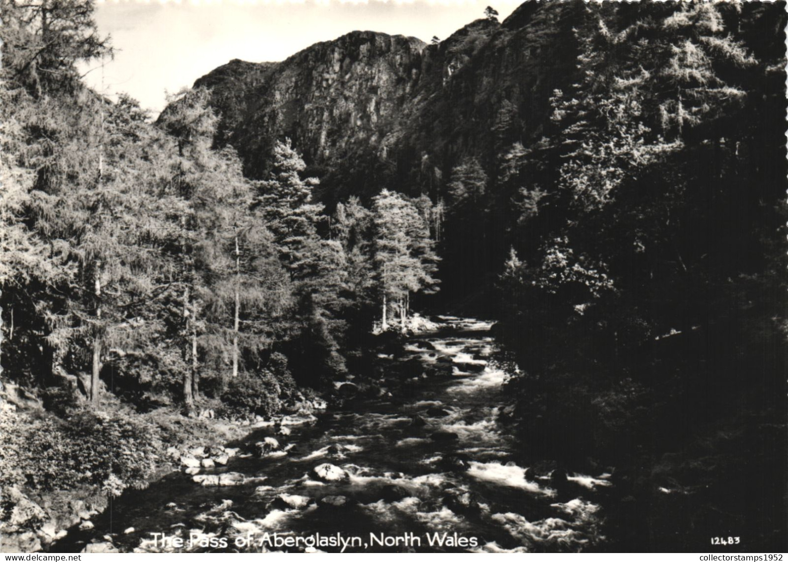 GWYNEDD, PASS OF ABERGLASLYN, MOUNTAIN, WALES, UNITED KINGDOM, POSTCARD - Gwynedd