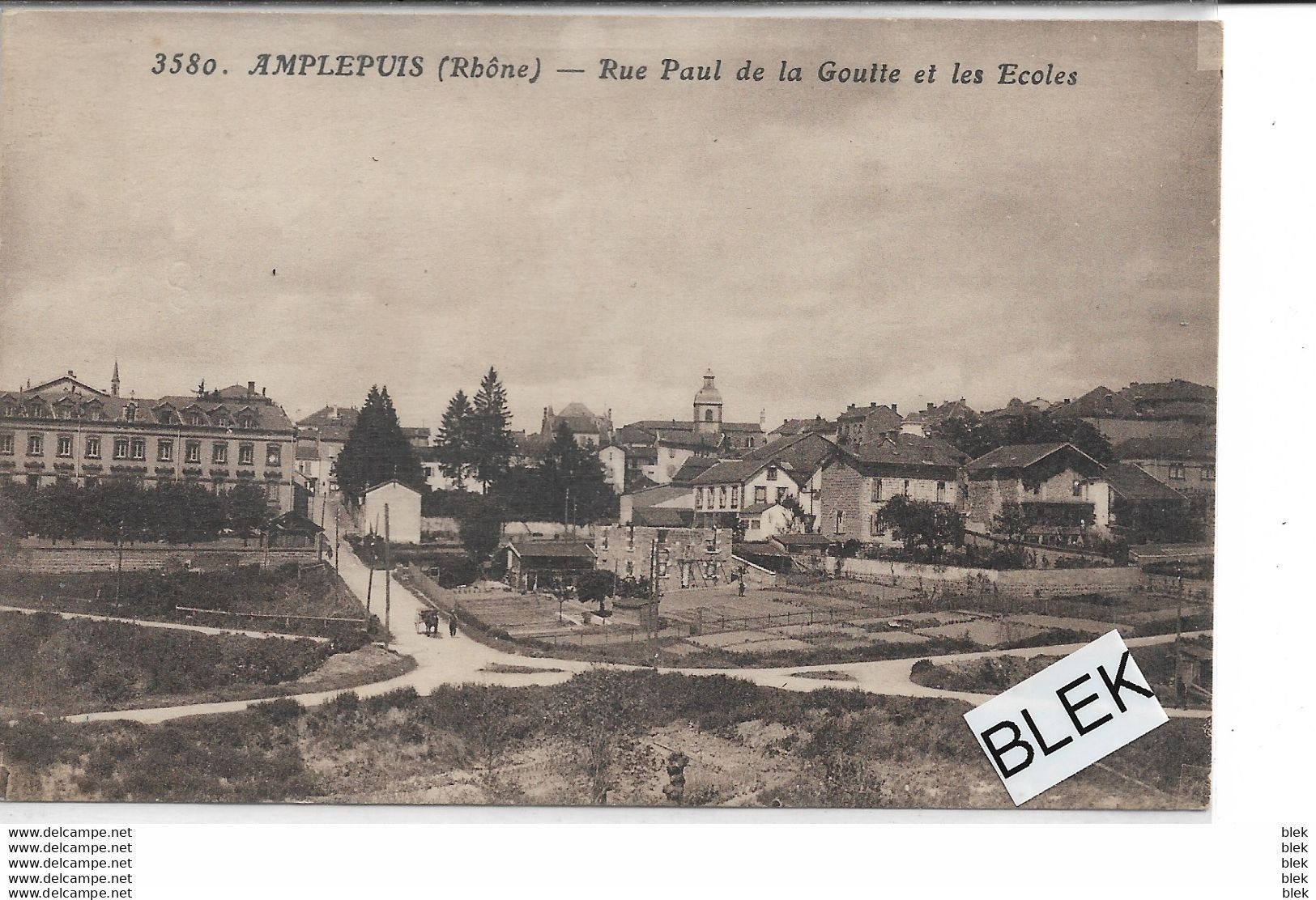 69 .  Rhone :  Amplepuis  :   Rue Paul De La Goutte Et Les écoles . - Amplepuis