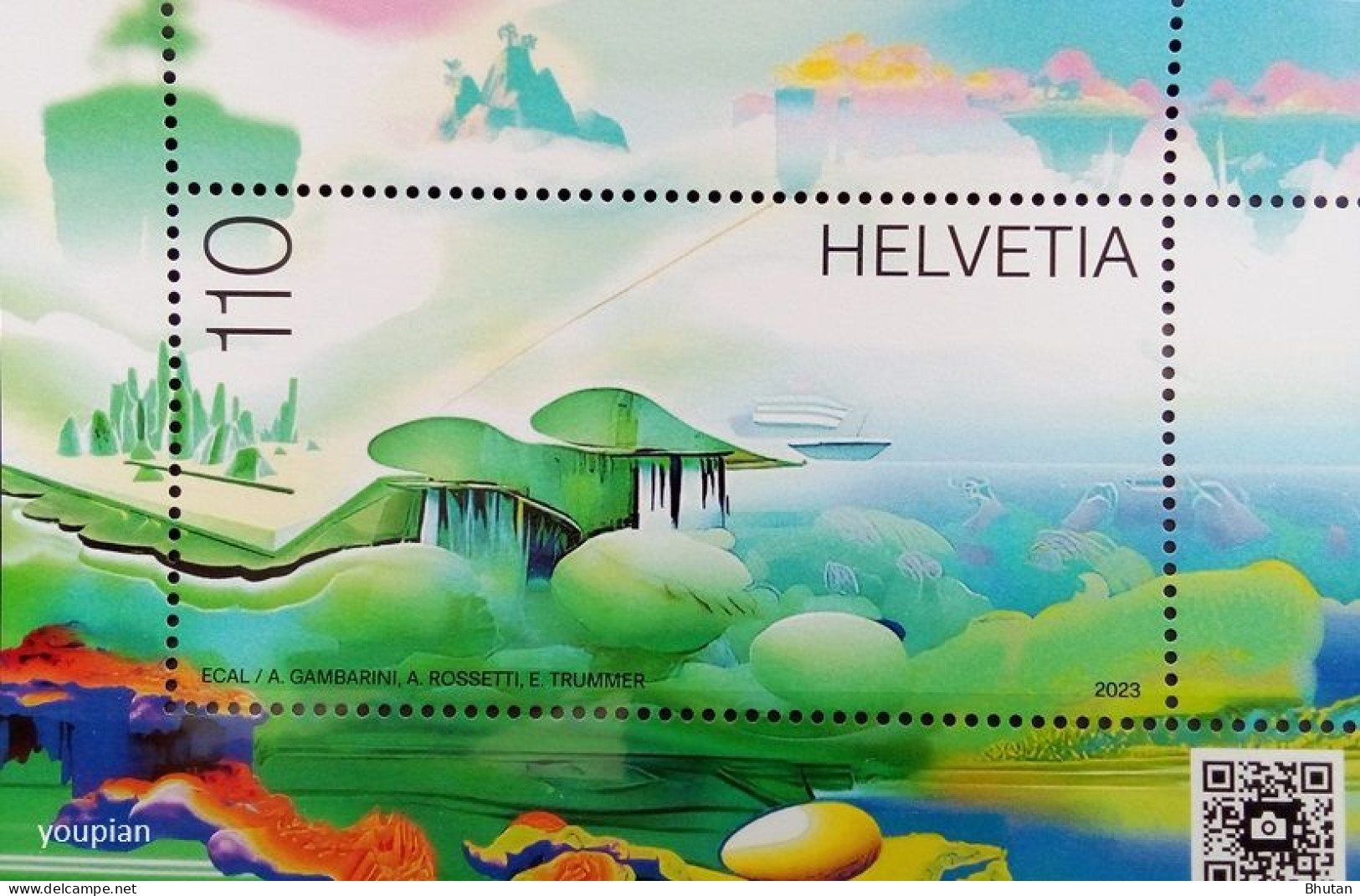 Switzerland 2023, Metascape - Virtual Landscape, MNH S/S - Ungebraucht