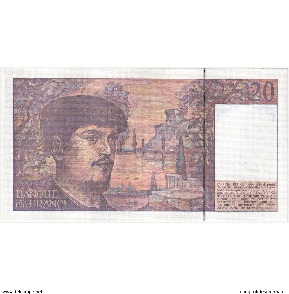 France, 20 Francs, 1991, Z.032, NEUF, Fayette:66Bis.2, KM:151e - 20 F 1980-1997 ''Debussy''